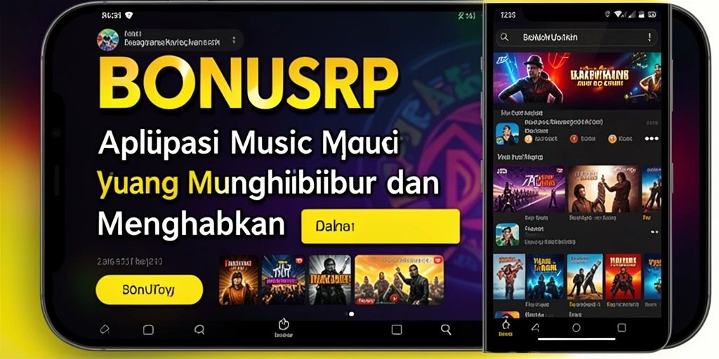 Tampilan gameplay seru dalam aplikasi BONUSRP saat memainkan lagu favorit.