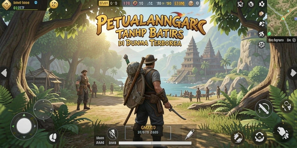Tampilan gameplay GM777 yang menakjubkan dan mendalam dalam dunia terbuka.