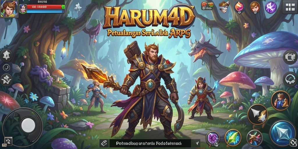 Tampilan menarik dari gameplay epik dalam HARUM4D.