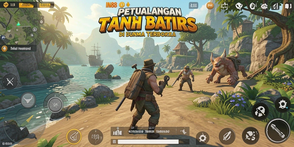 Gameplay IN88 menunjukkan petualangan seru di dunia terbuka.
