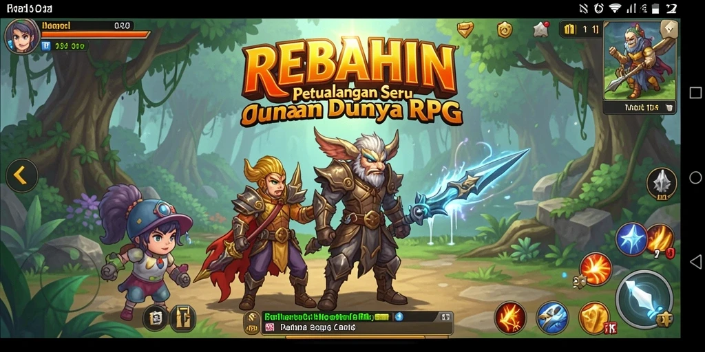 Tangkapan layar menunjukkan aksi seru dalam gameplay REBAHIN.