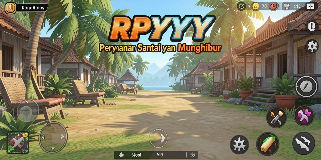 Tangkapan layar RPYYY menampilkan karakter lucu dalam gameplay santai.