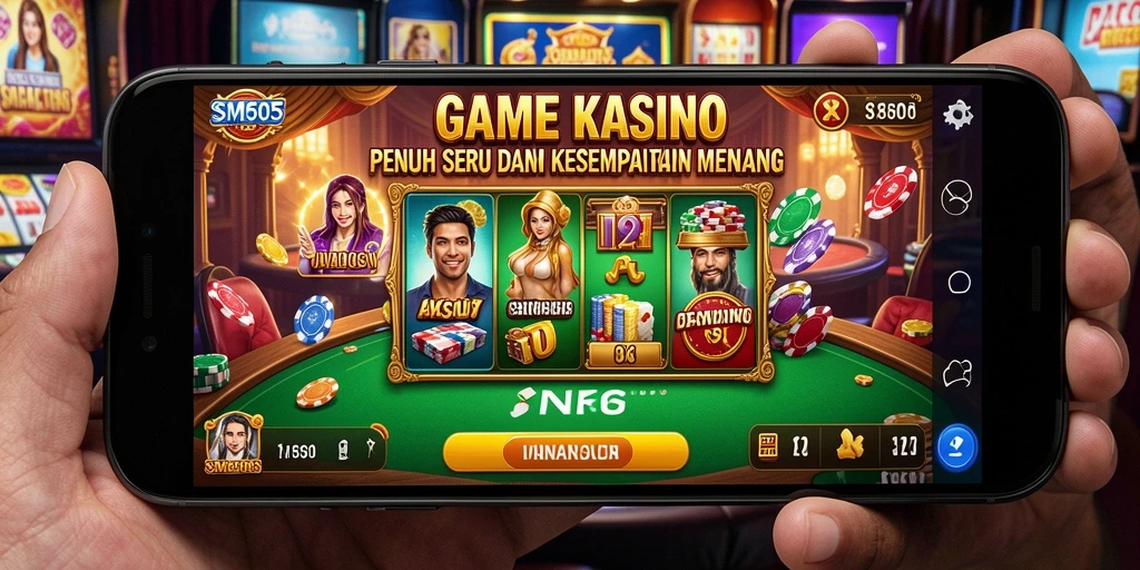 Tampilan menarik dari gameplay kasino yang mendebarkan.