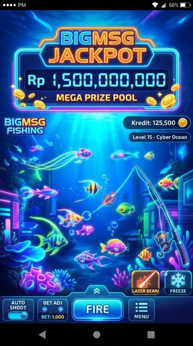 Screenshot aplikasi bigmsg saat pengguna menjelajahi katalog aplikasi.